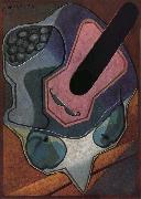 Juan Gris Fiddle and fruit dish oil painting artist